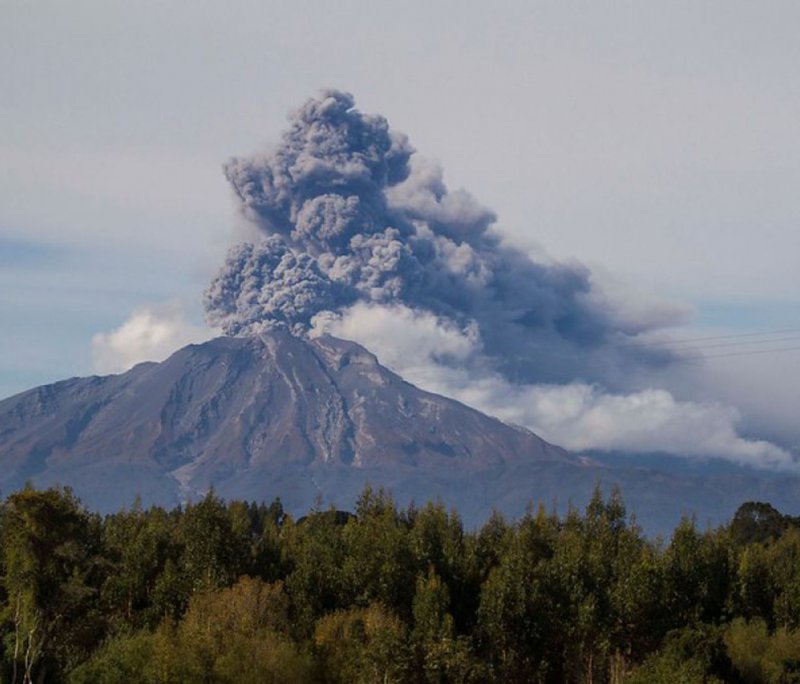 Извержение вулкана Ключевская сопка 2020
