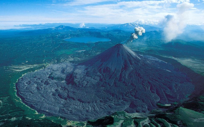 Вулкан Санта-Мария извержение