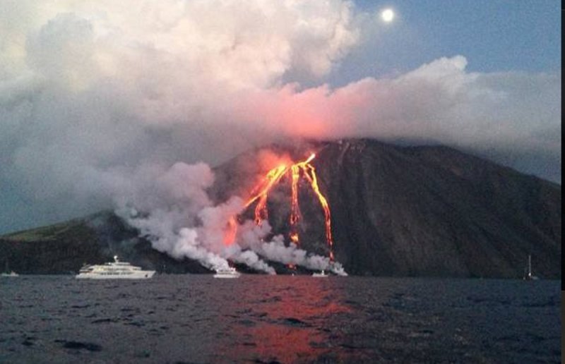 Даты извержения вулкана Стромболи