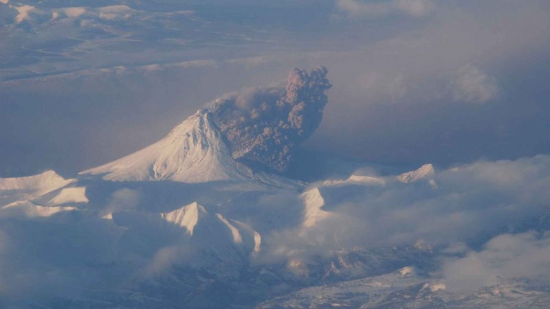 Панорама с вулкана Кизимен