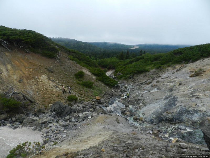 Фумарольное поле вулкана Менделеева