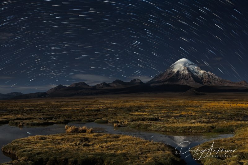 Вулкан Сахама Боливия фото