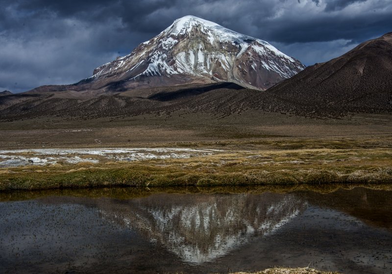 Вулкан Сахама Боливия