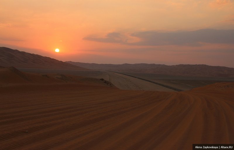 Пустыня руб-Эль-Хали закат