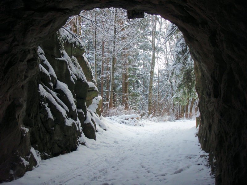 Тавдинские пещеры зима
