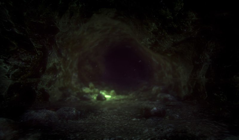 Пещера ночью страшная