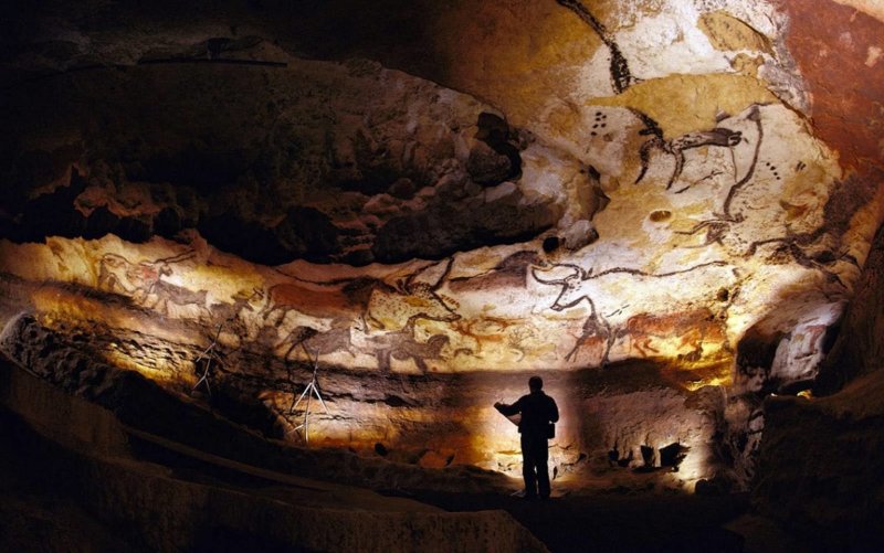 Росписи. Пещера Комбарель. Франция. Палеолит.