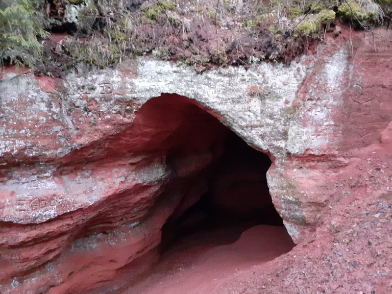 Оредежские пещеры карта
