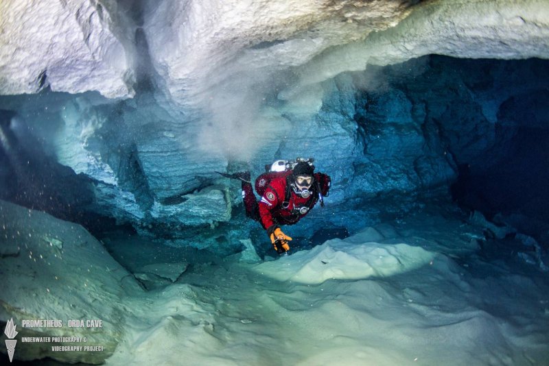 Подводная пещера в России Ординская