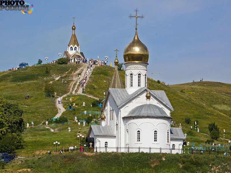 Храм в меловых горах Воронежская область