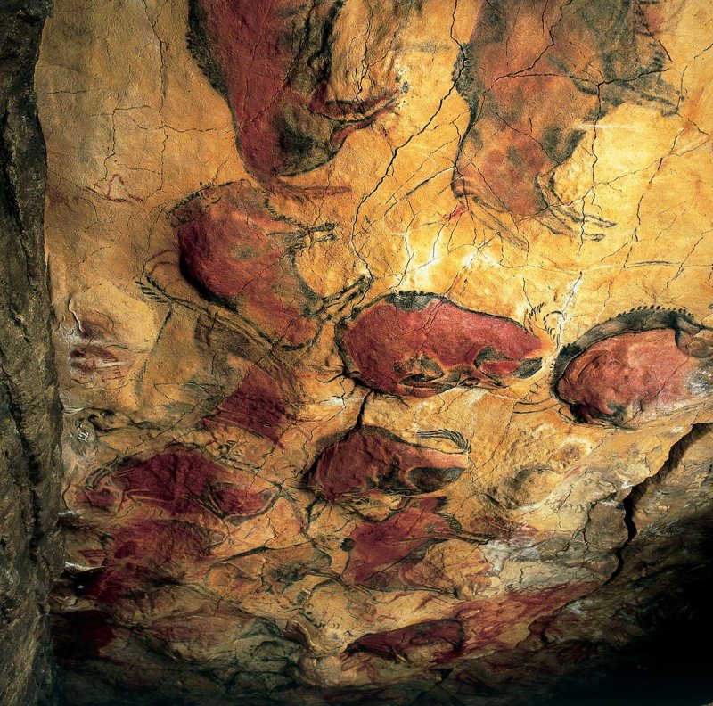 Наскальная живопись Бизон пещера Альтамира