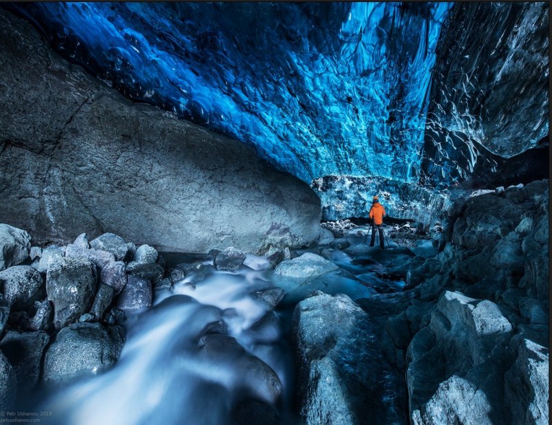 Ледяные пещеры Исландии альпинизм