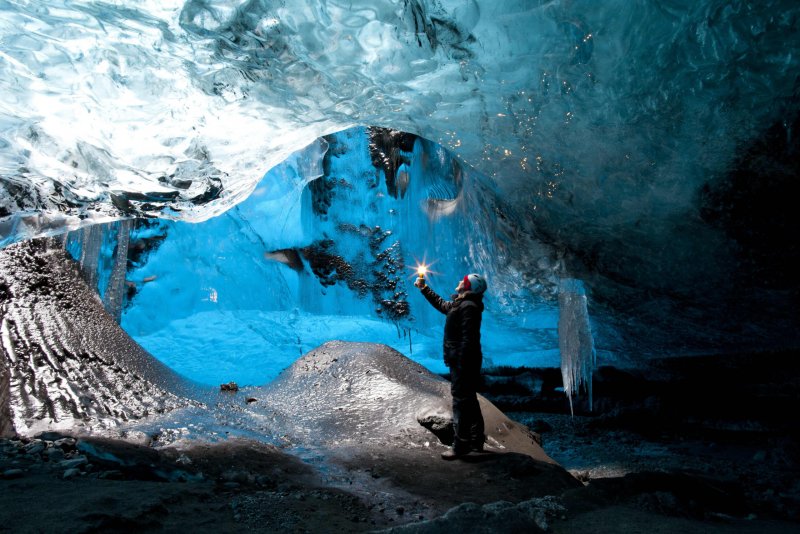 Исландия пещеры ватнайёкюдль