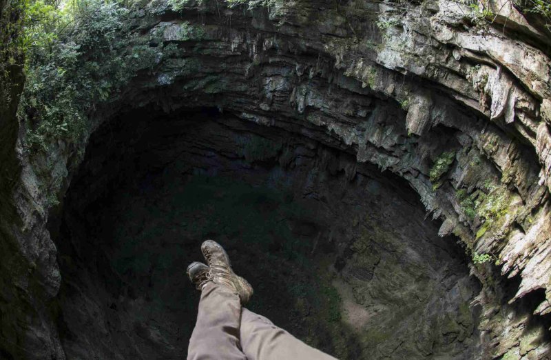 Пещера ласточек в Мексике