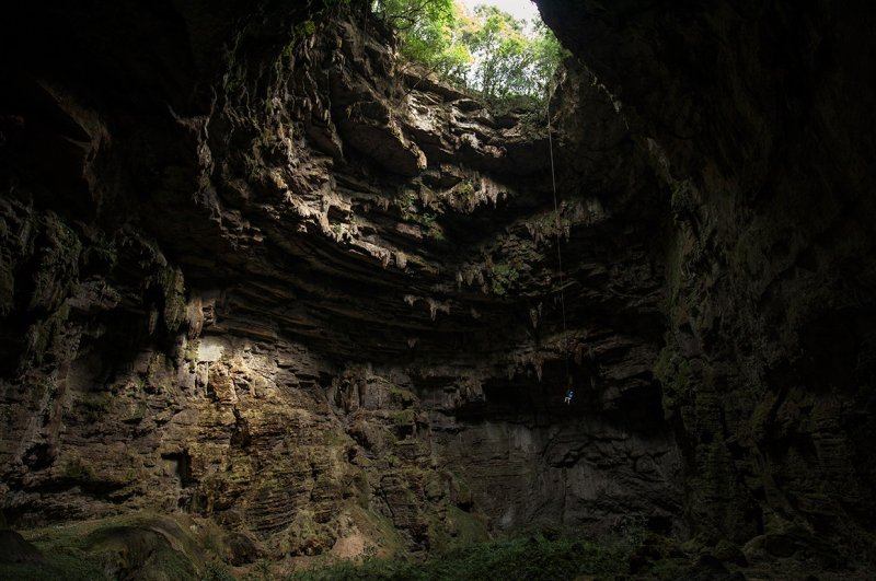Пещера ласточек Санктум Мексика