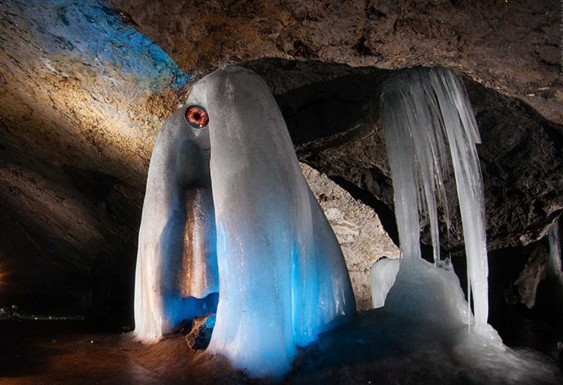 Месторасположение Аскынская Ледяная пещера