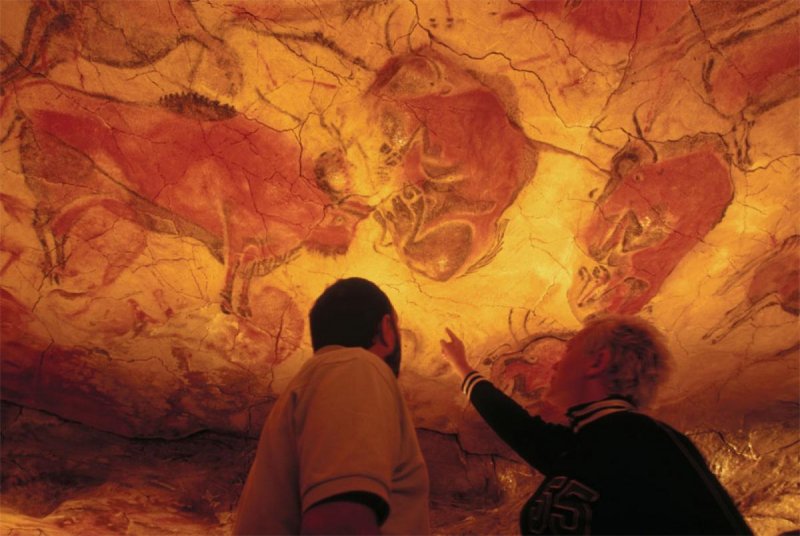 Альтамирская пещера в Испании Бизон