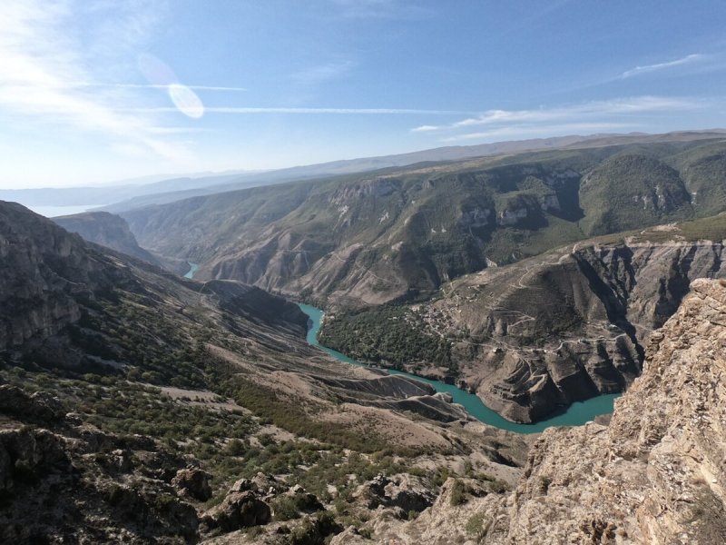 Сулакский водопад в Дагестане