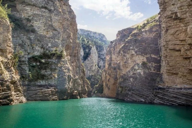 Сулакский каньон в Дагестане водопад