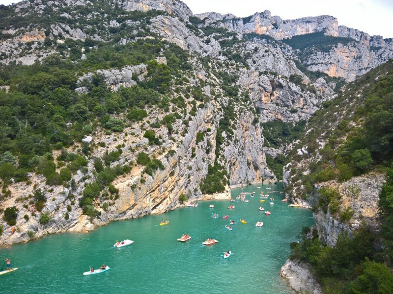 Вердонское ущелье Прованс Франция озеро сен Круа