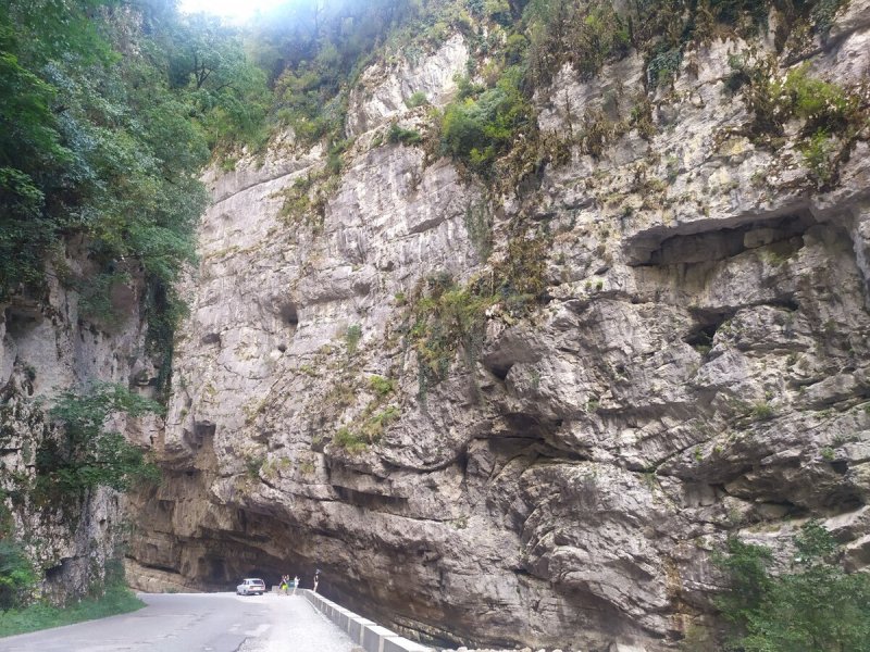 Юпшарское ущелье Абхазия каменный мешок
