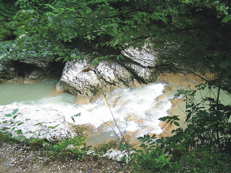 ГЭС В Кодорском ущелье в Абхазии