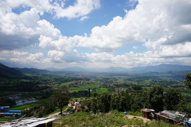 Долина Катманду вид на горы