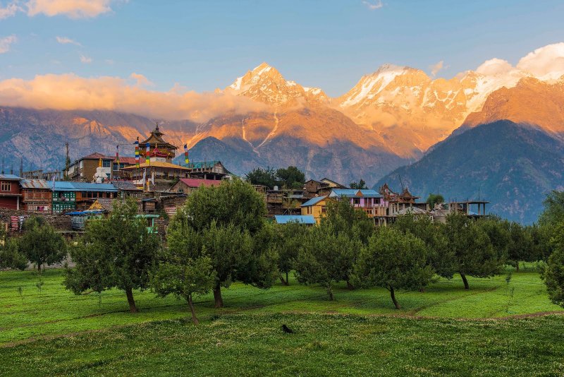 Индия утро в Гималаях