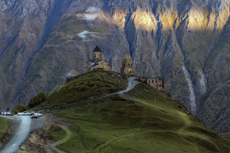 Гора Казбек Гергетская Церковь