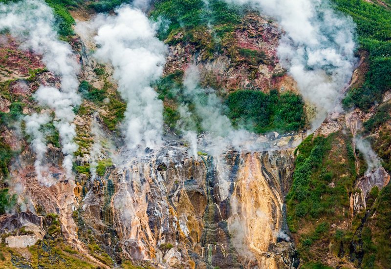 Вулканы Камчатки Долина гейзеров