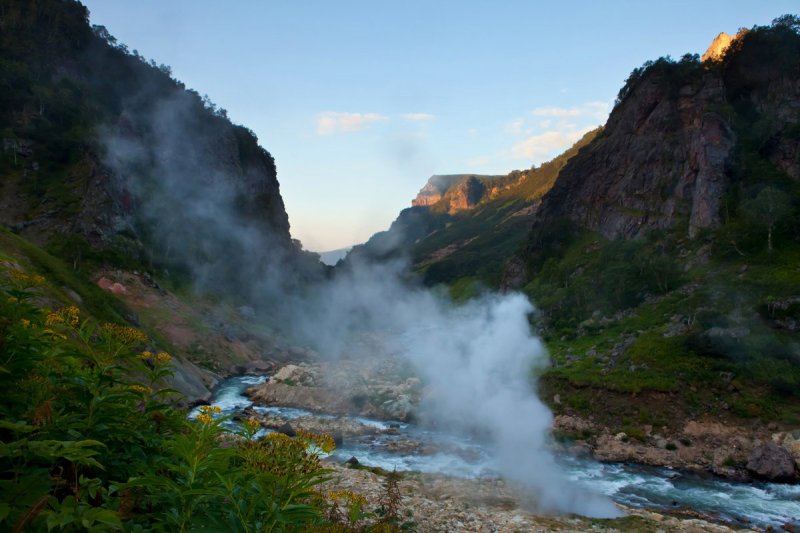 Долина малых гейзеров Камчатка