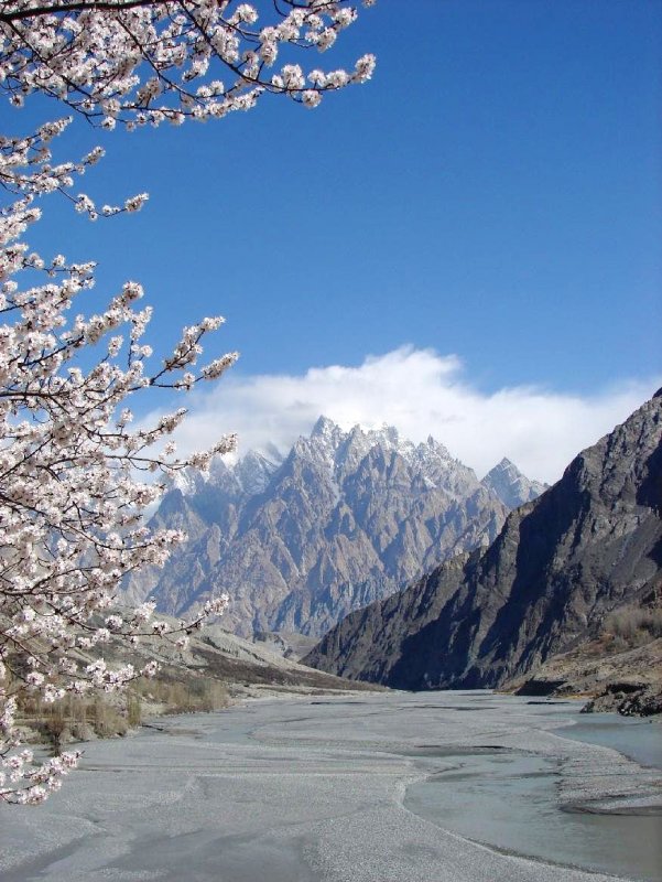Долина реки Хунза. Гималаи.