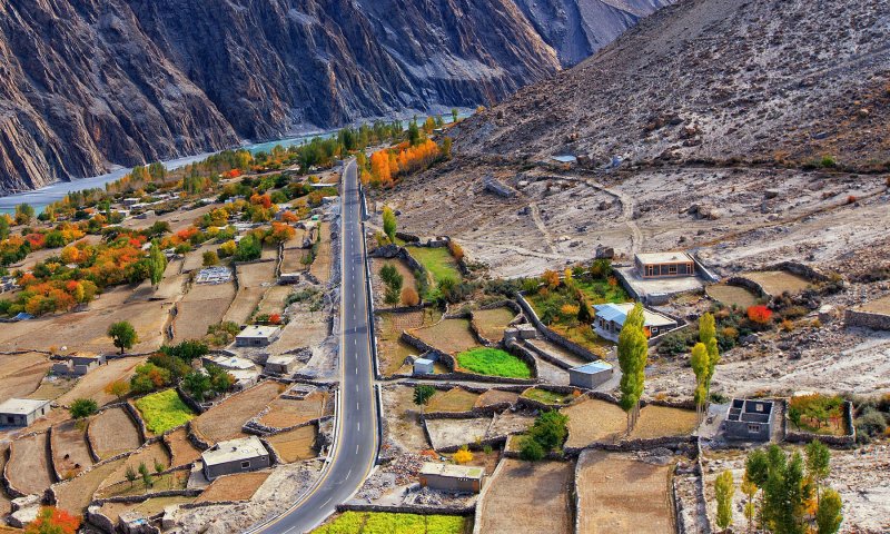 Каракорумское шоссе в Пакистане