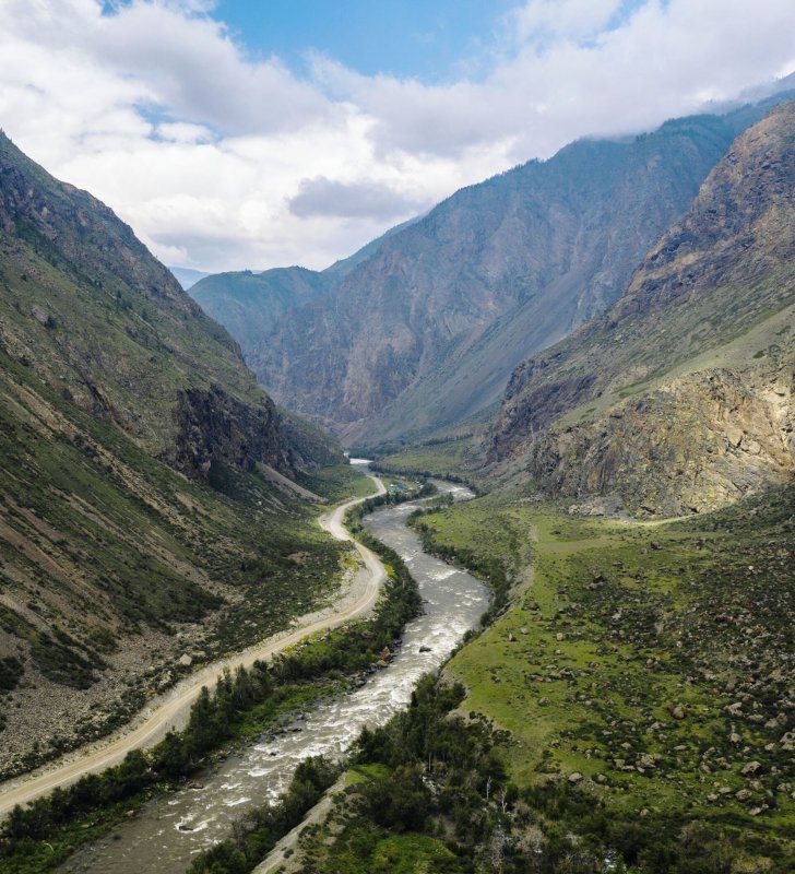 Река Чулышман Алтай туристы