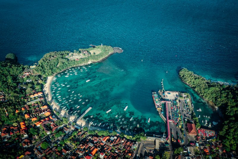 Остров Бали с высоты