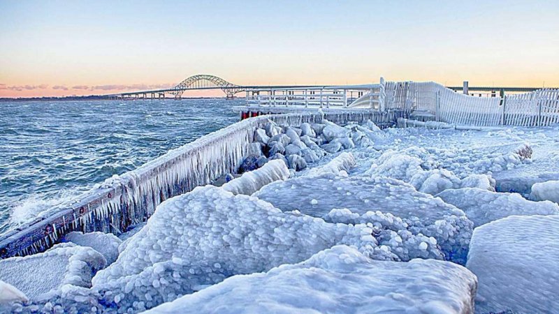 Остров Шкота зимой Владивосток фото