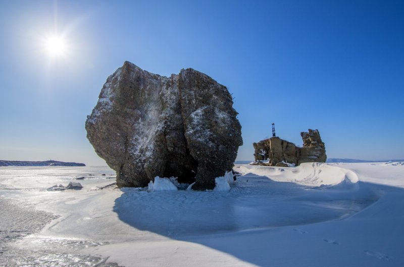 Остров русский Владивосток зимой