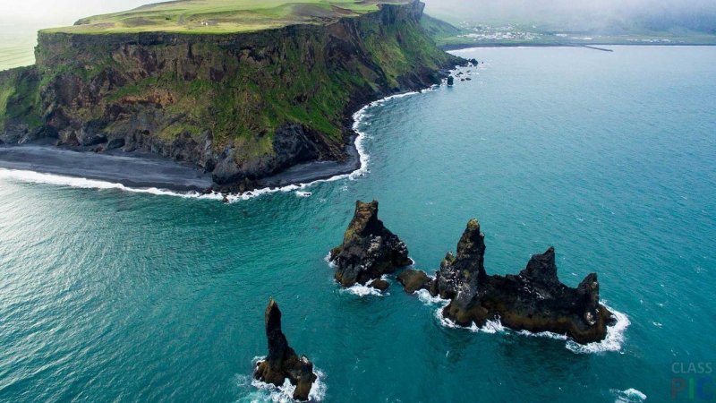Исландия скалы пальцы тролля