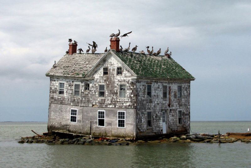 Остров Холланд в Чесапикском заливе, США.