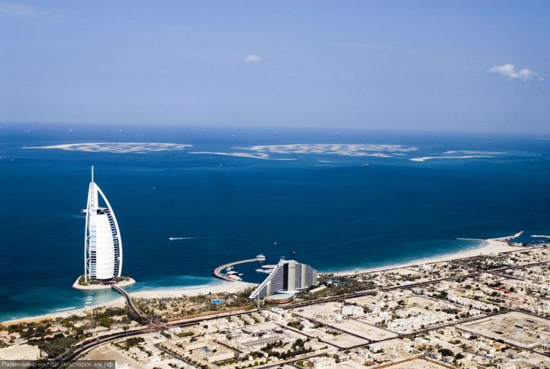 Архипелаг пальм в Дубае, ОАЭ.