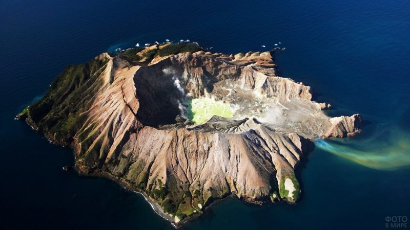 Вулканический остров Уайт-Айленд
