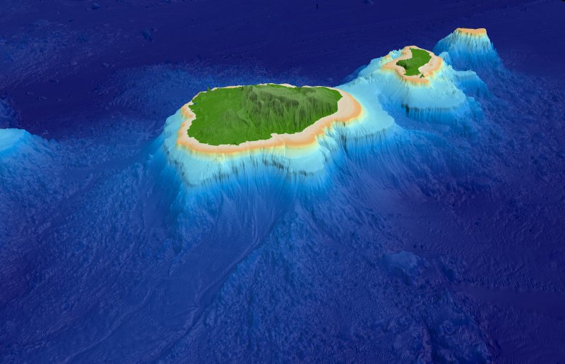 Остров Кауаи вид сверху