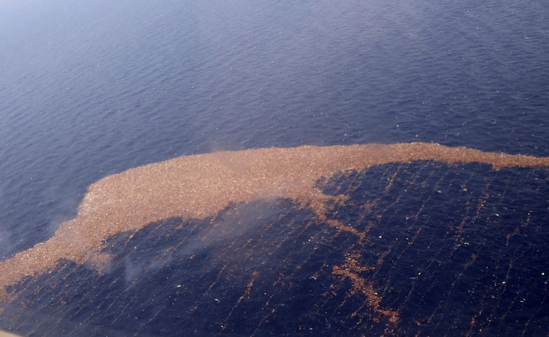 Остров из мусора тихий океан Спутник