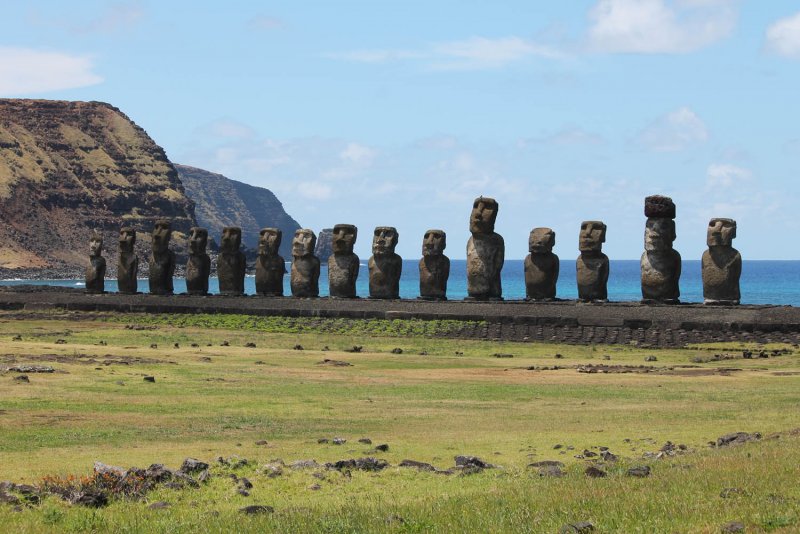 Чили статуи острова Пасхи