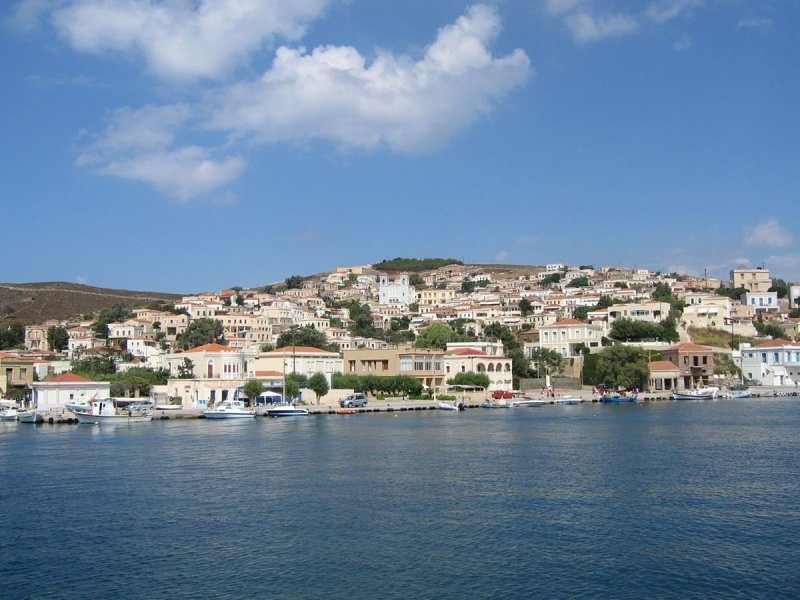 Остров Хиос Греция поселок каломоти