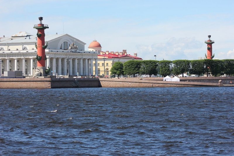 Панорама стрелки Васильевского острова