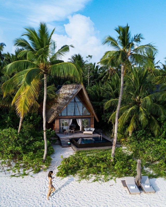 Мальдивы бунгало на острове
