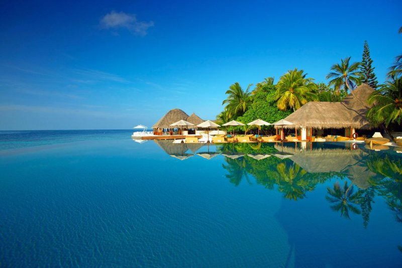 Остров море Мальдивы