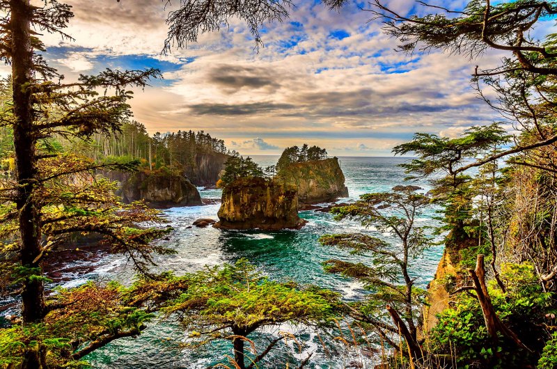Штат Орегон океан