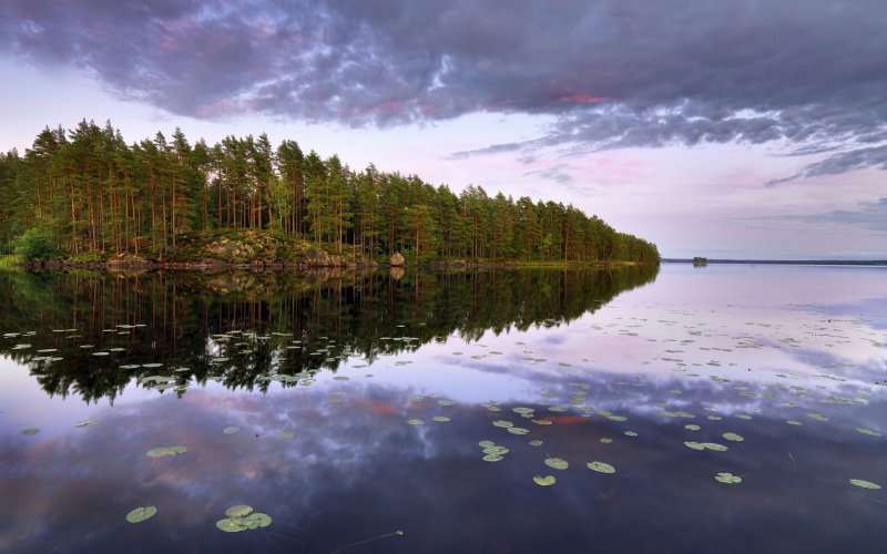 Озеро БОЛЬМЕН Швеция